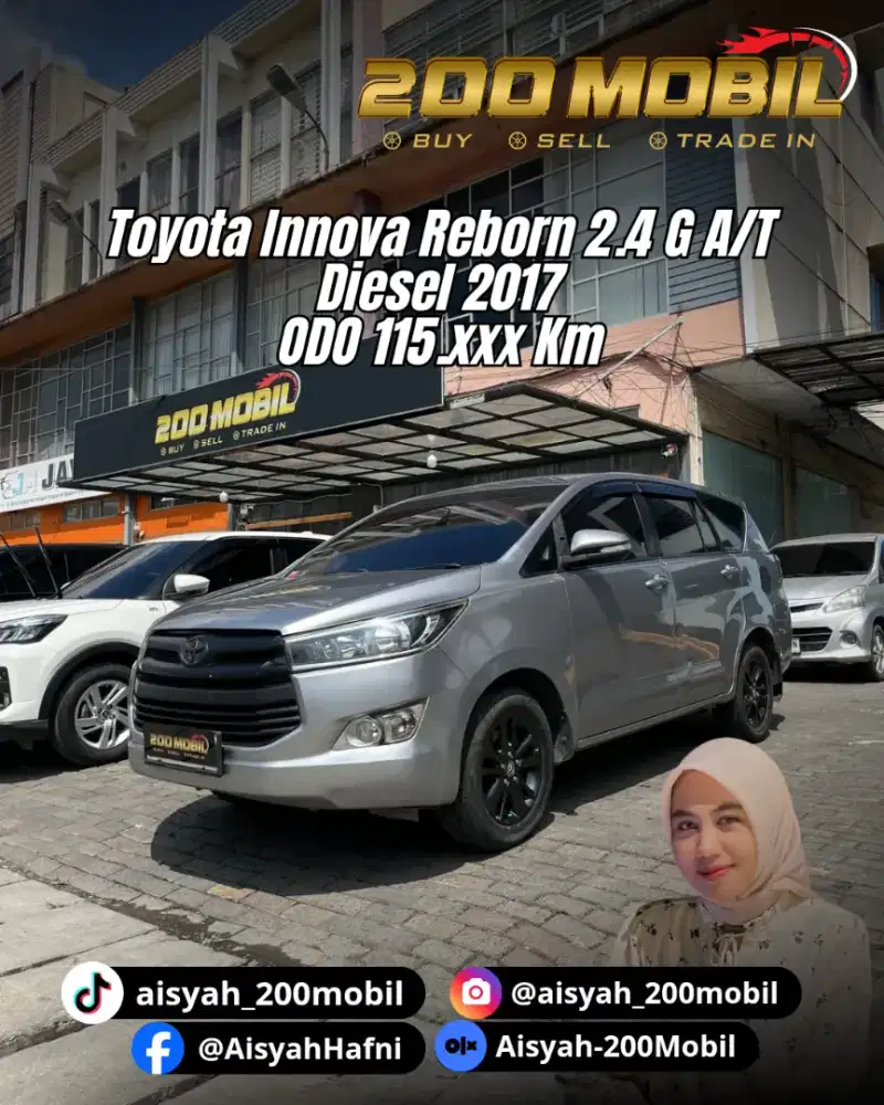 Toyota Innova Reborn 2.4 G A/T 2017 Diesel