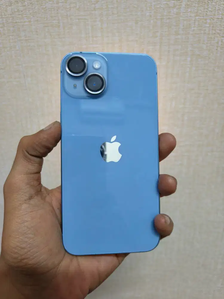 iphone 14 128gb ibox blue lengkap ori mulus