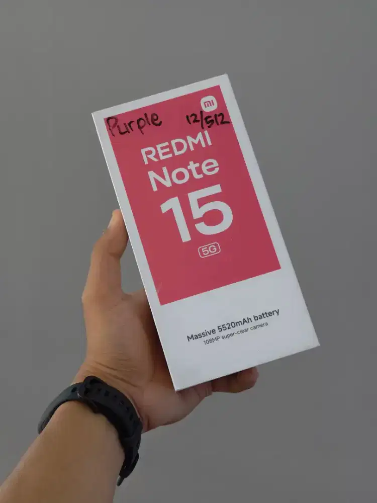 Xiaomi Redmi Note 15 5G 12/512GB (new)*Bisa Cod/Diantar #Fastrespon Wa