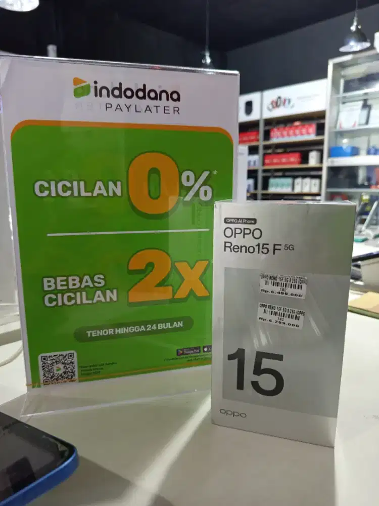 OPPO RENO 15F 5G 8/256 GB READY STOCK DI TOKO ATLANTIS JEMPONG