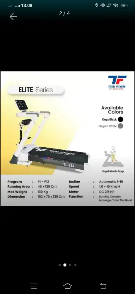 Promo treadmil eletrik jumbo multifungsi