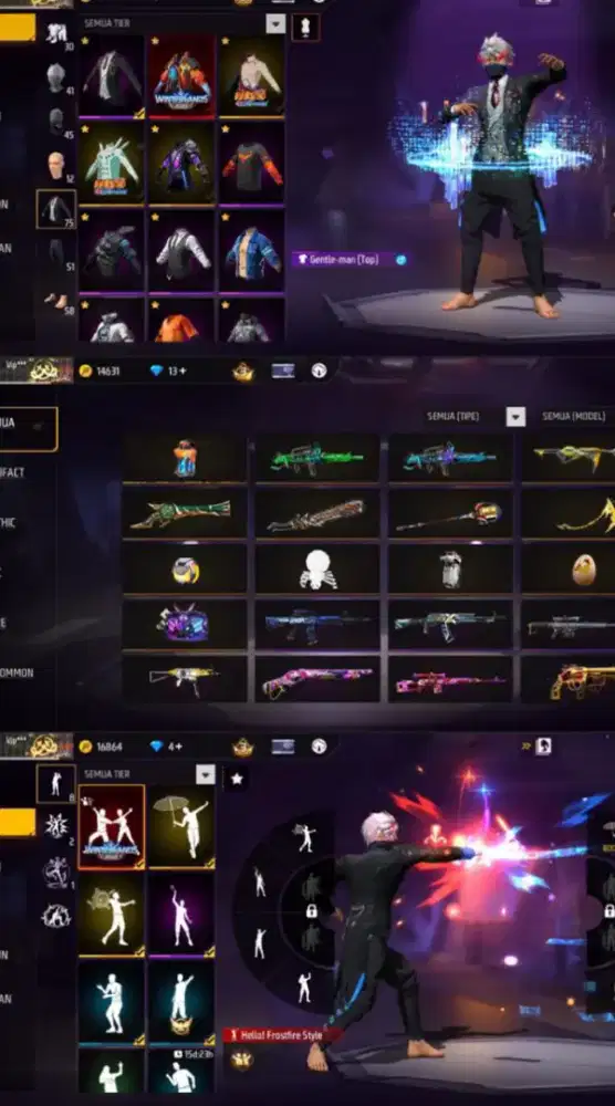 Jual akun ff murah meriah yg minat lansung inbok