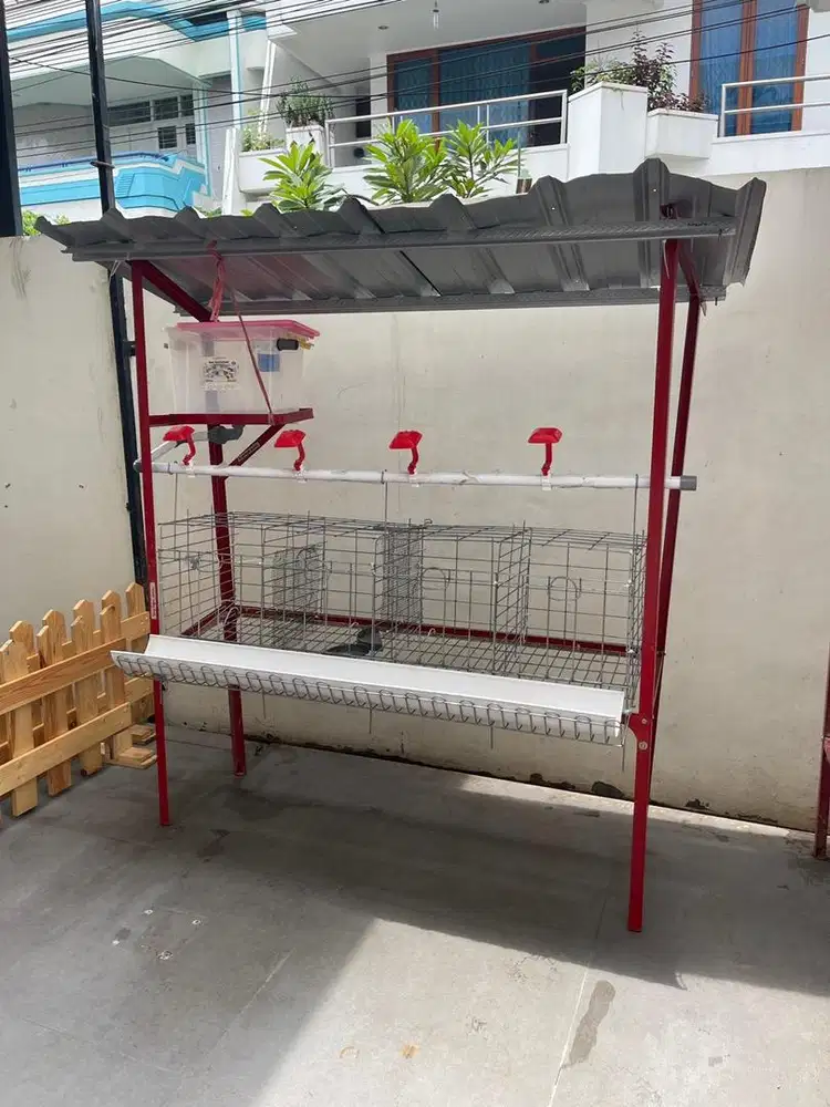 Kandang ayam kapasitas 8 ekor, full set komplit