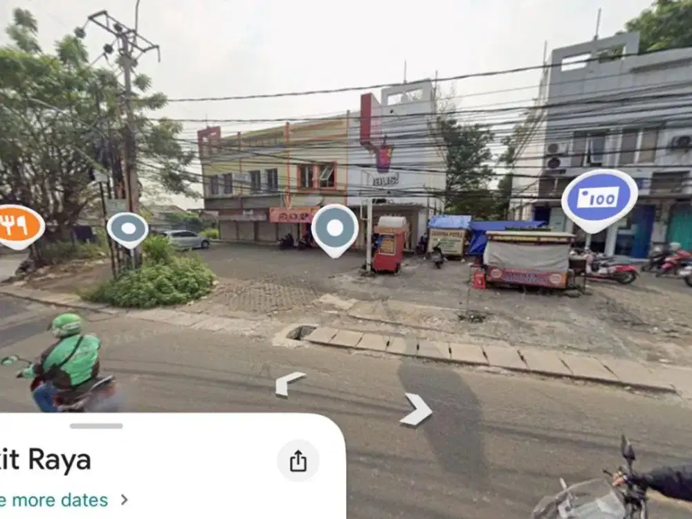 Tanah Komersil 5500M Serua Ciputat, 2 Muka Bonus 2 Ruko Bank Bca, Kavling Bintaro Sektor 7 9 Pamulang BSD