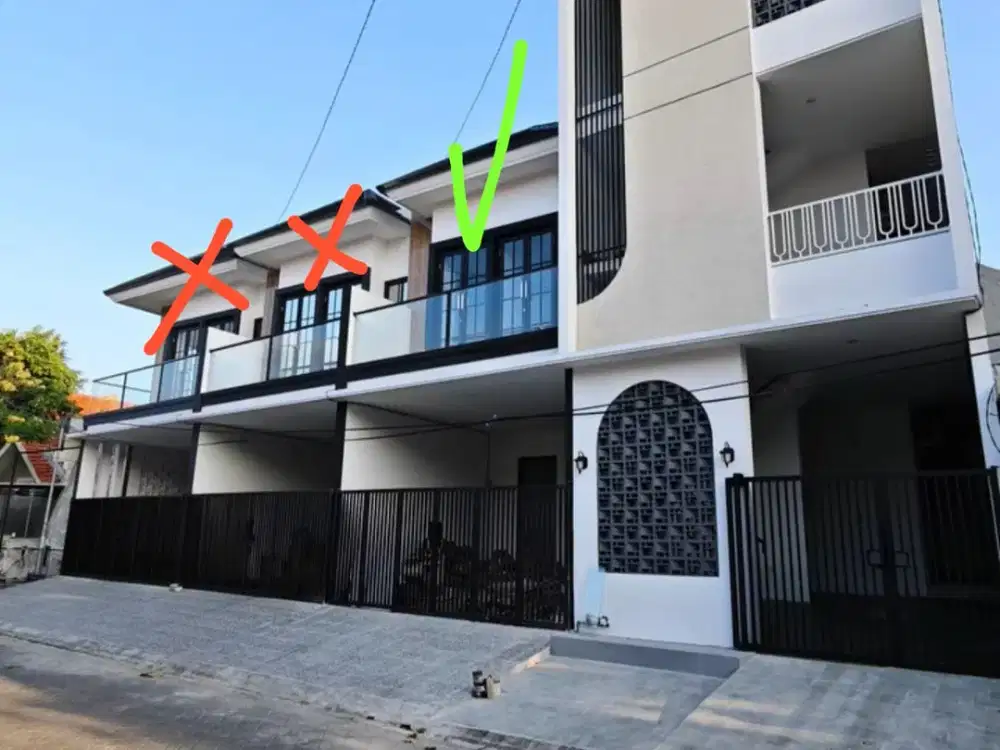 ‼️BARU GRESS SISA 1 UNIT‼️Di Jual Rumah Minimalis 2 Lantai Di Perum Ketintang Baru Surabaya Selatan.