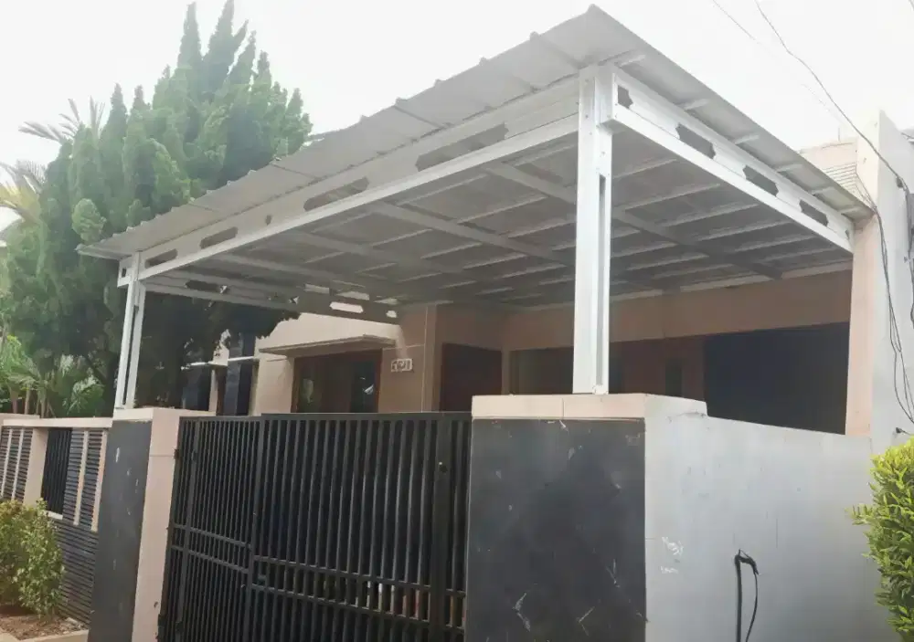 Pasang kanopi baja ringan