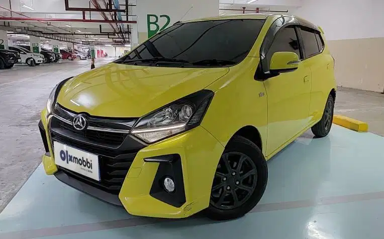 TDP 6,JT, Daihatsu Ayla 1.2 X Bensin-AT Kuning 2022