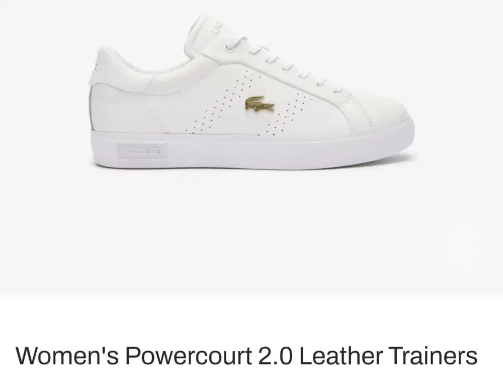 Lacoste Women's Powercourt Edisi Emblem Gold