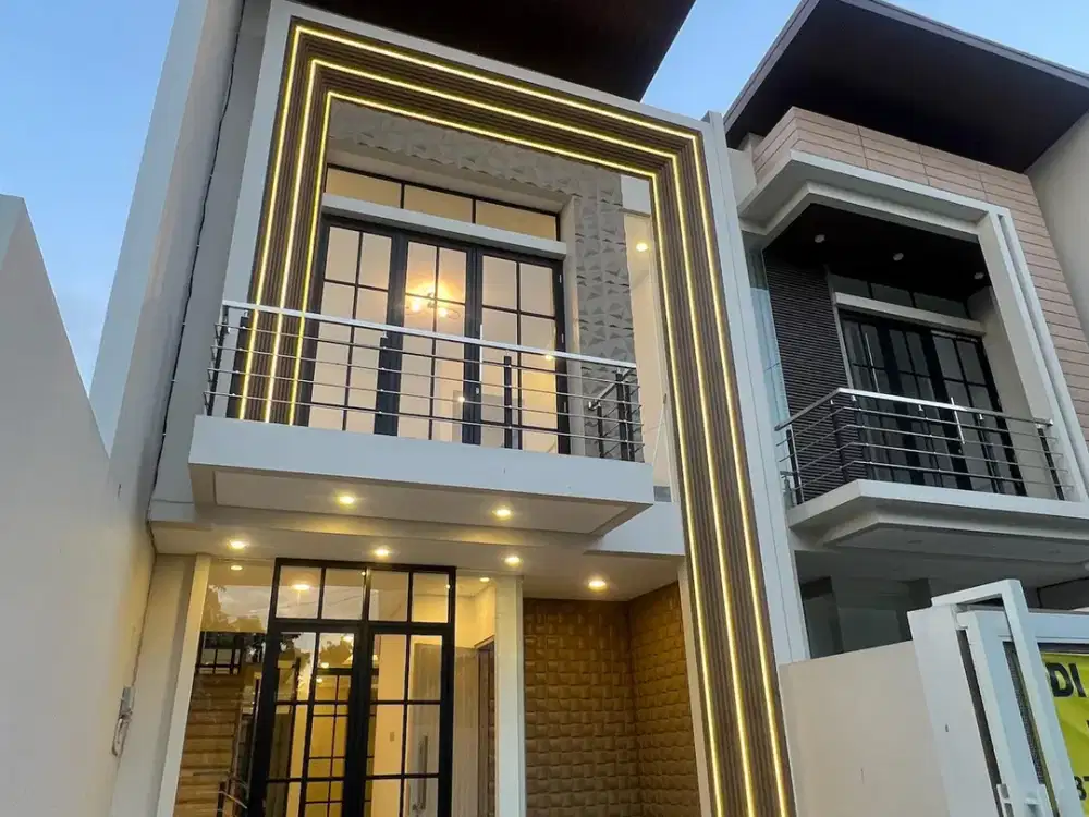 Rumah Modern 2 Lantai Semi Furnished Bp Wetan Gresik Kota