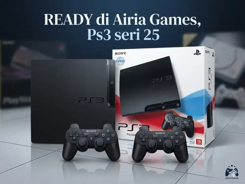 Ready ps3 slim seri 25 hdd + tv