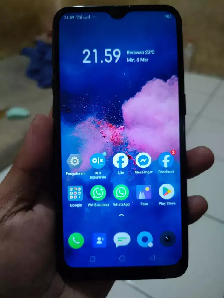 Realme C2 4G 2/32 layar 6.1 inchi mulus tt/barter