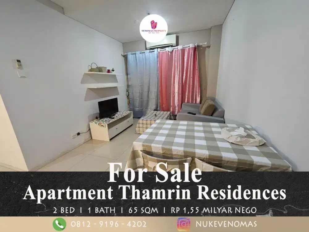 Jual Apartemen Thamrin Residence 2 Bedroom Lantai Sedang Furnish