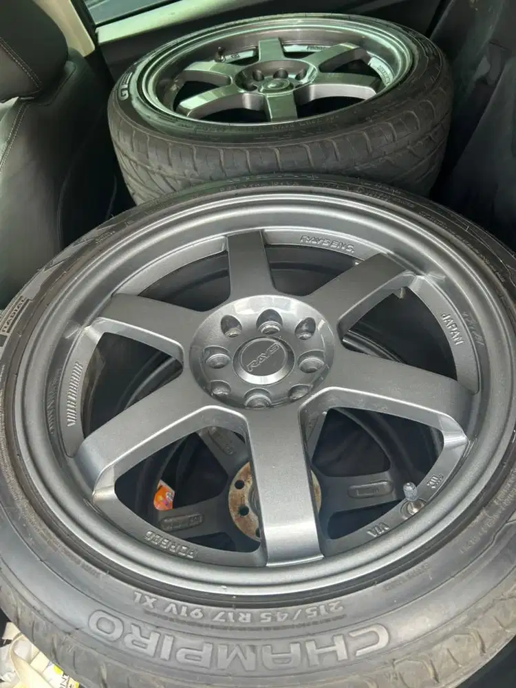 Velg Te37 R17 + Ban Gtx Pro