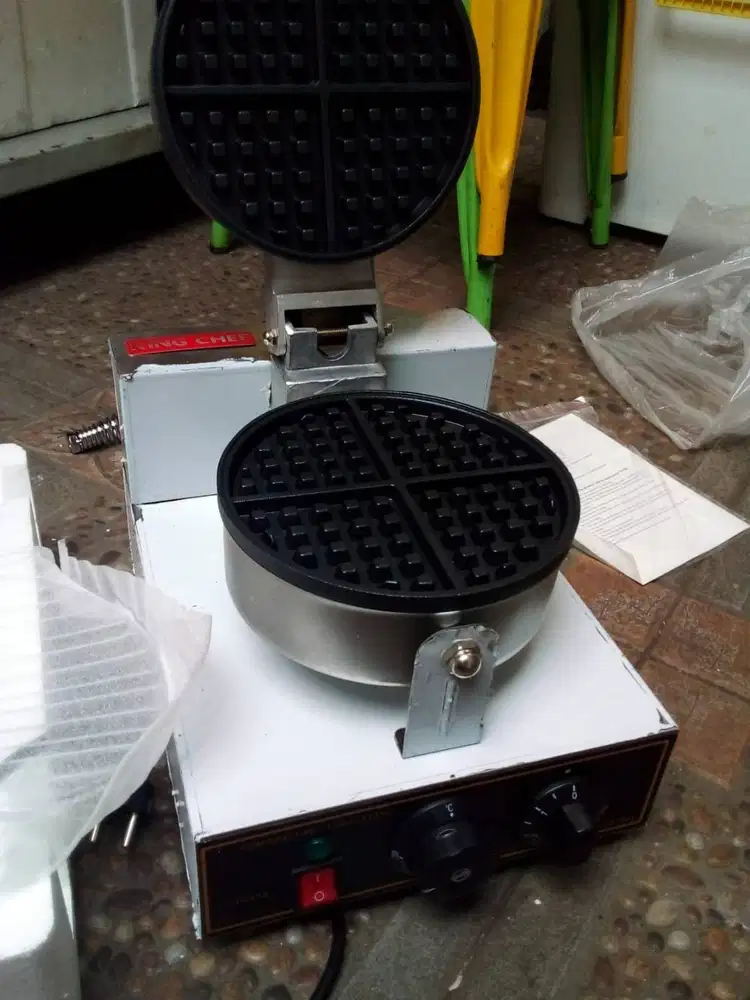 Mesin Waffle Listrik UWB1 Waffle Baker Mesin Croffle King Chef UWB-1