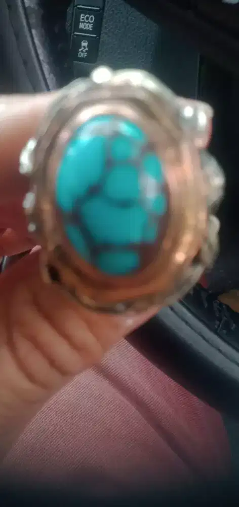 Jual cincin batu pirus Mesir Ceplok kuro.