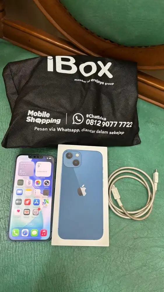 Jual Iphone 13 Blue iBOx PA/A 128gb (Second)
