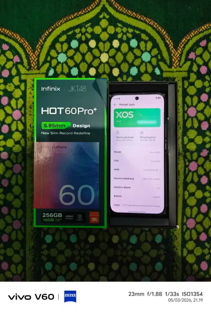 Infinix Hot 60 Pro Plus 8+8/256GB Fullset ( Garansi September 2026 )