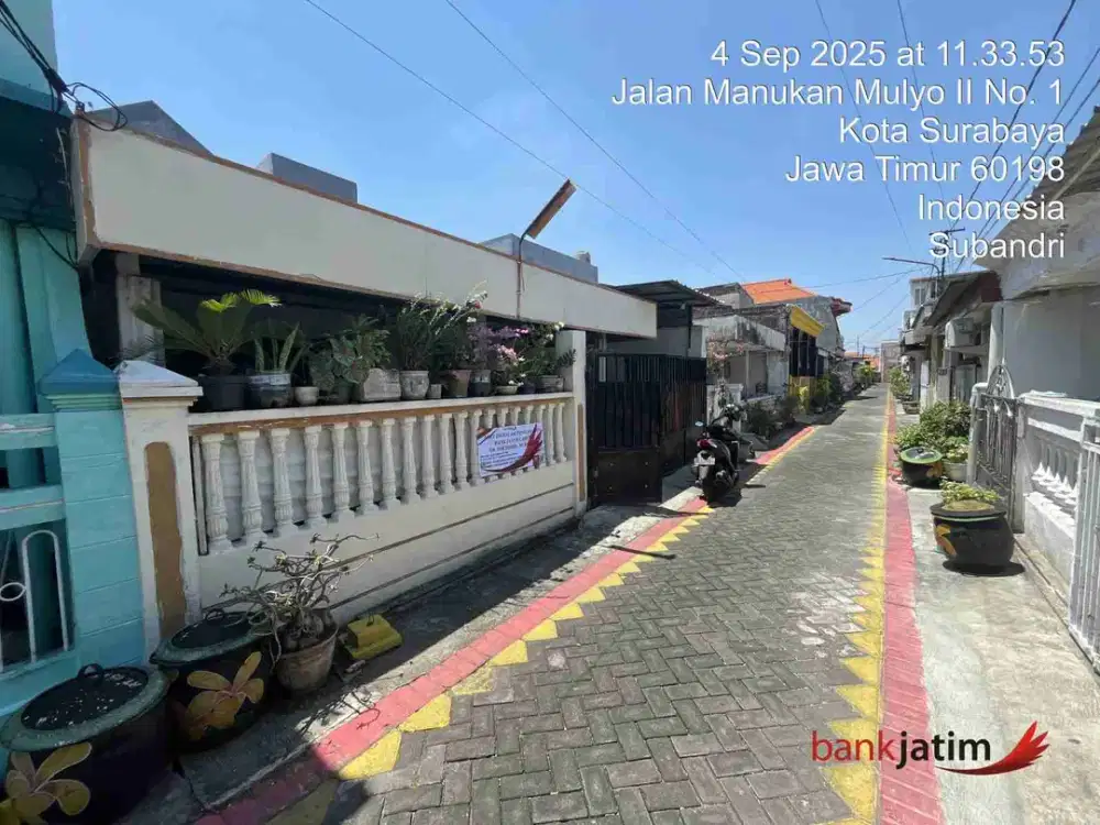 DI JUAL RUMAH

JLN  : MANUKAN MULYO IV 9/D NO 16
KEL. : MANUKAN KULON
KEC. : TANDES
KAB  : SURABAYA