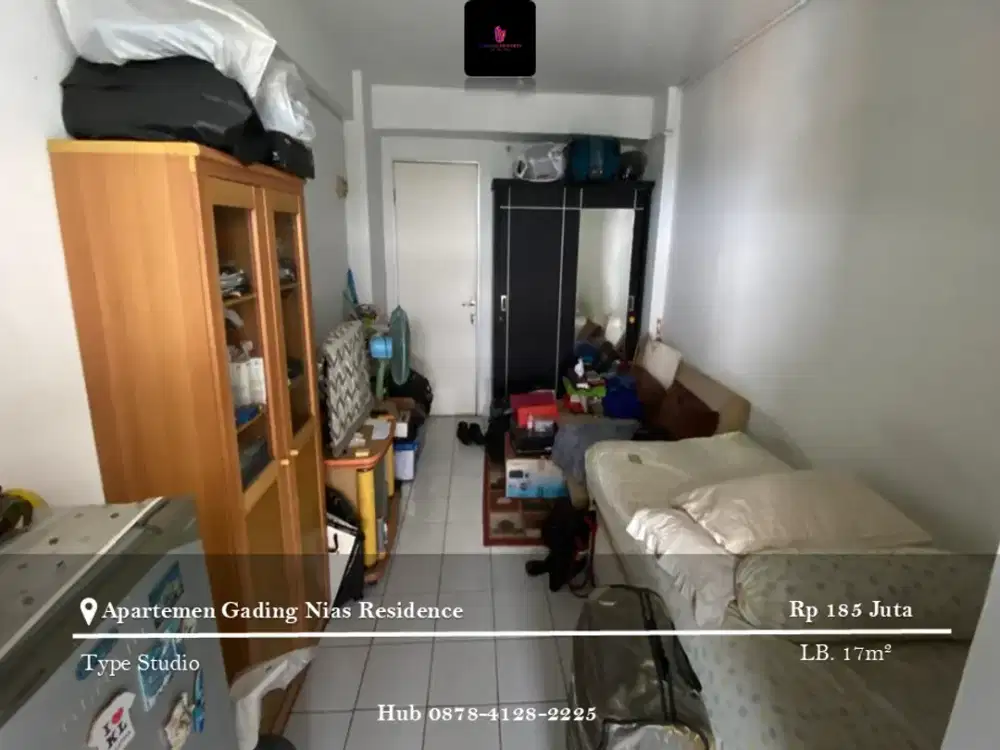 Dijual Apartement Gading Nias Residence Studio Full Furnished High Floor
