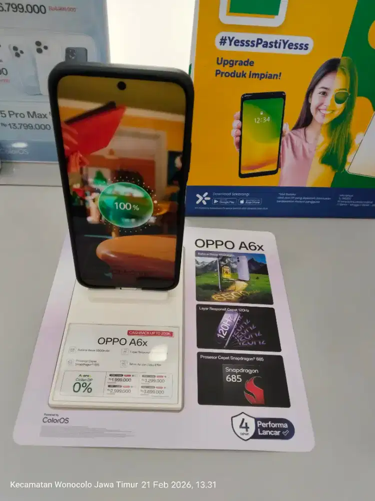OPPO A6X 12GB* 64GB