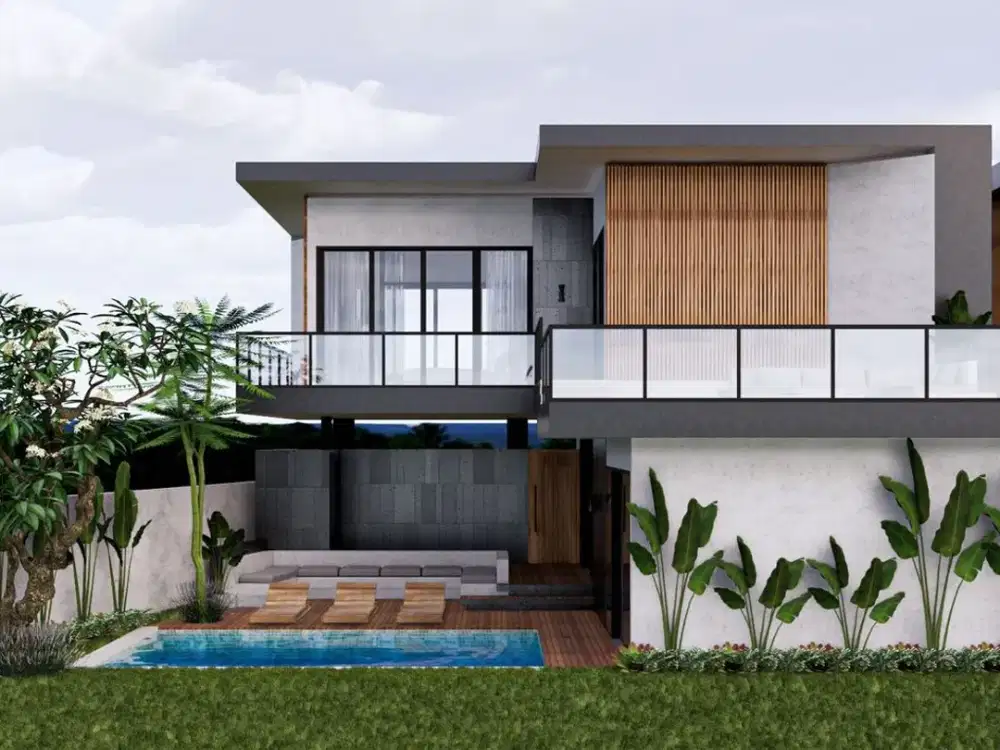 Modern 2 Bedroom Villa With Private Pool For Leasehold 25 Years In Tabanan