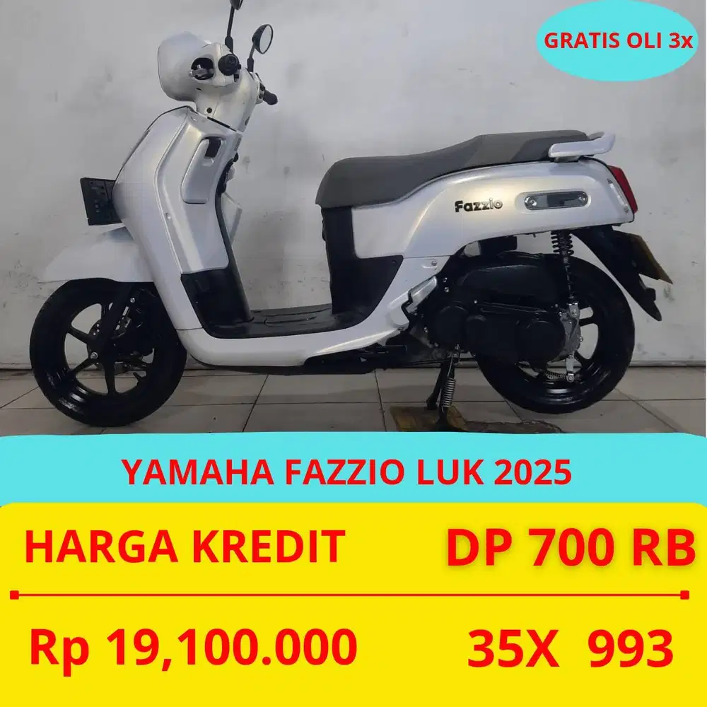 PROMO SUKSES MOTOR YAMAHA FAZZIO LUK 2025 DP MURAH 700 RIBU GUYSS
