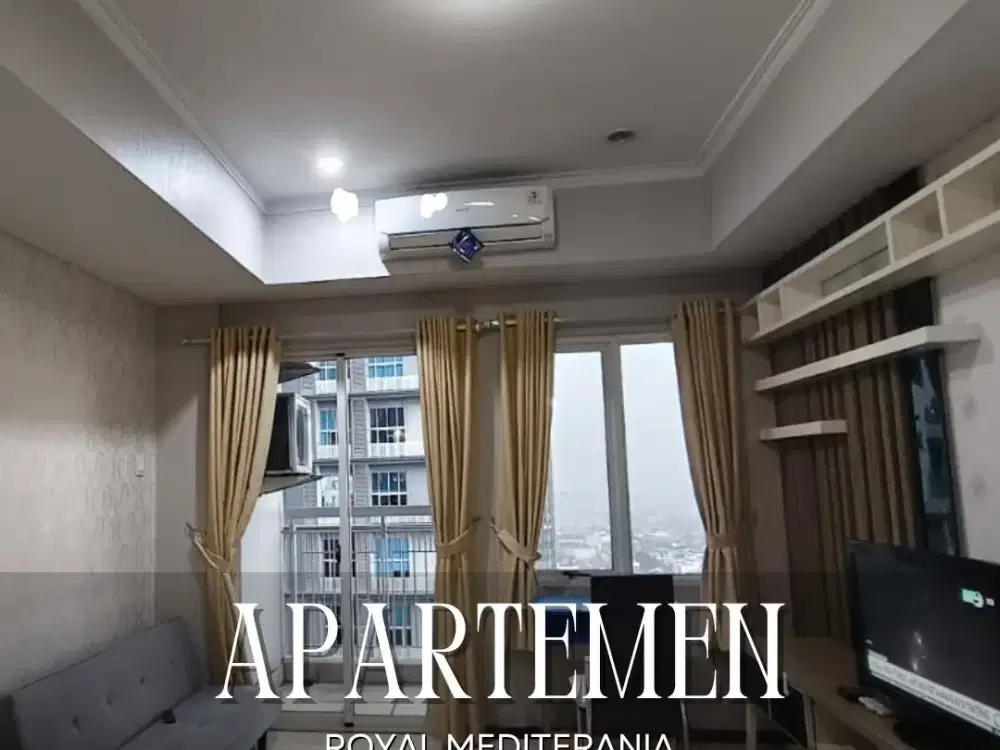 DIJUAL MURAH UNIT KHUSUS APARTEMEN ROYAL MEDITERANIA 2+1NR FURNISHED JAKARTA BARAT