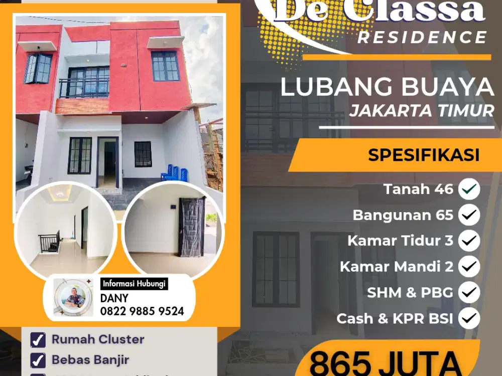 Dijual Rumah Modern Minimalis Lubang Buaya Jakarta Timur