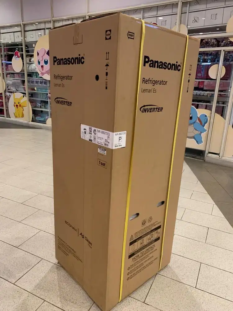 Kulkas panasonic NR-BB272Q-P slate grey 53KG