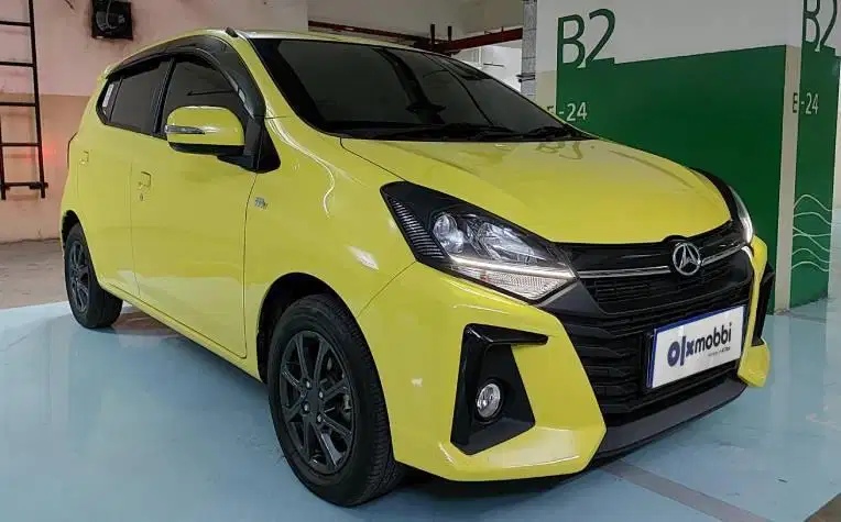 TDP 6,JT, Daihatsu Ayla 1.2 X Bensin-AT Kuning 2022