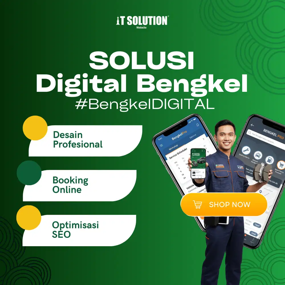 Solusi Digital Bengkel – Website & Sistem Manajemen Modern