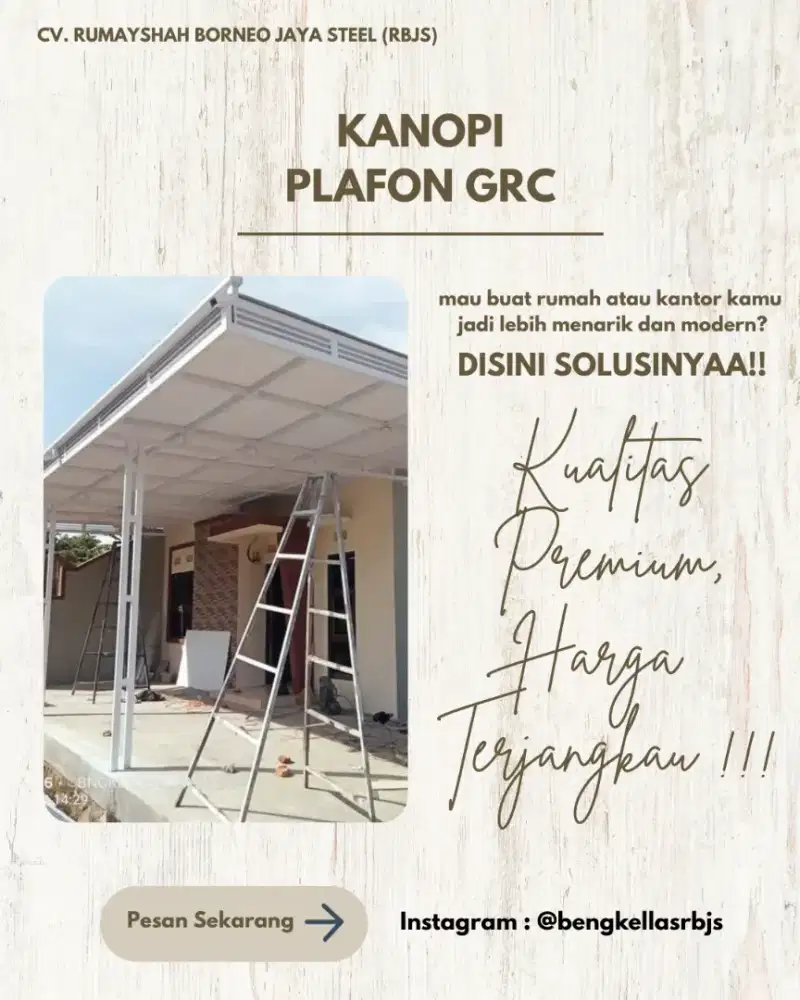 KANOPI KOMBINASI PLAFON GRC