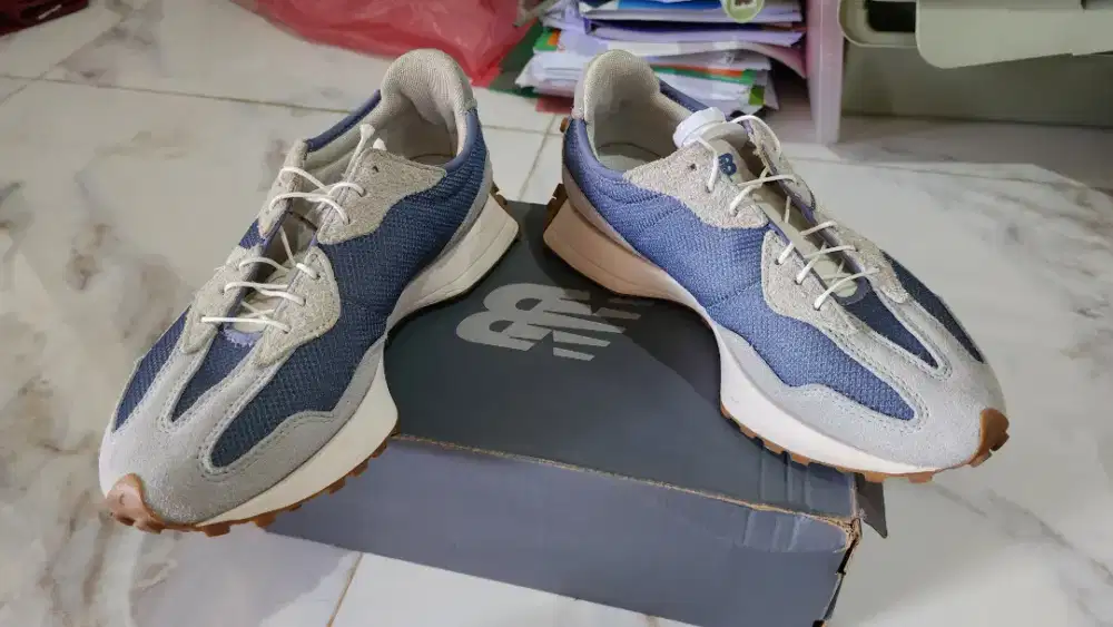 NB 327 warna biru size 7.5/40.5 original no minus