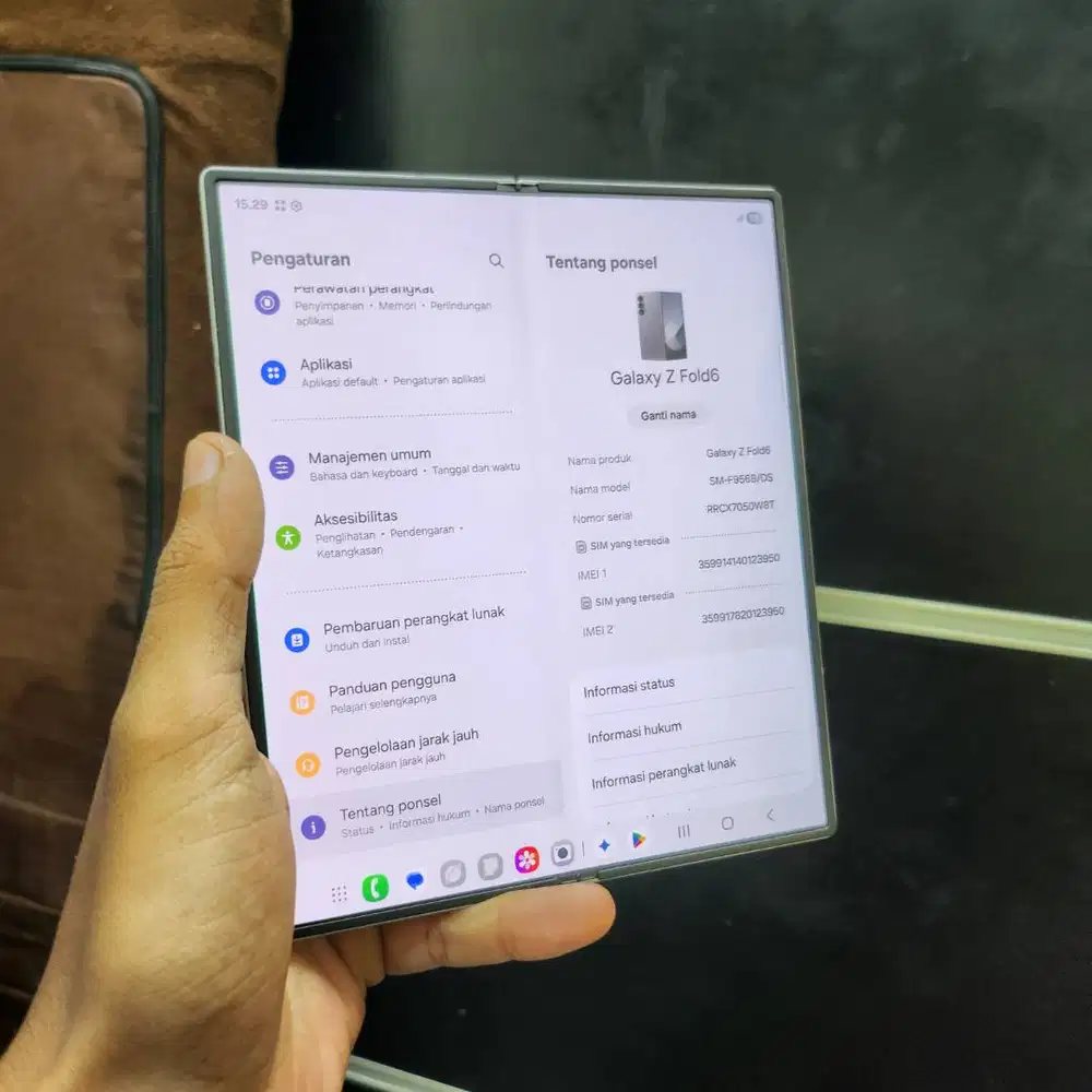 samsung z fold 6 256gb seinlengkap ori mulus