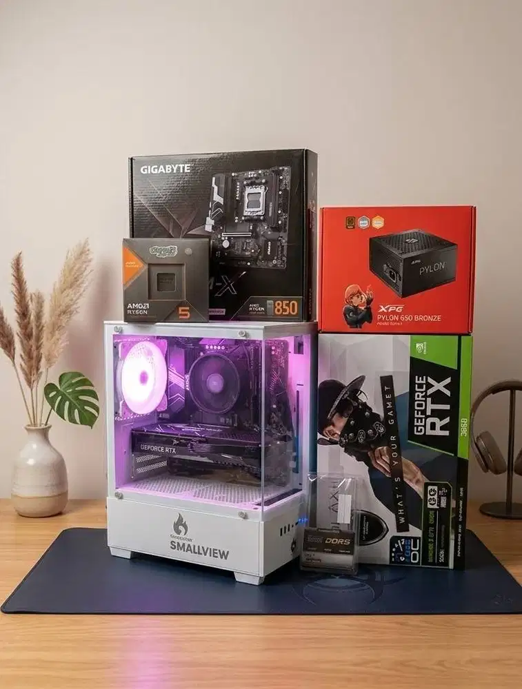 PC GAMING AMD RYZEN 5 8400F + RAM 16GB + RTX 3060 12GB