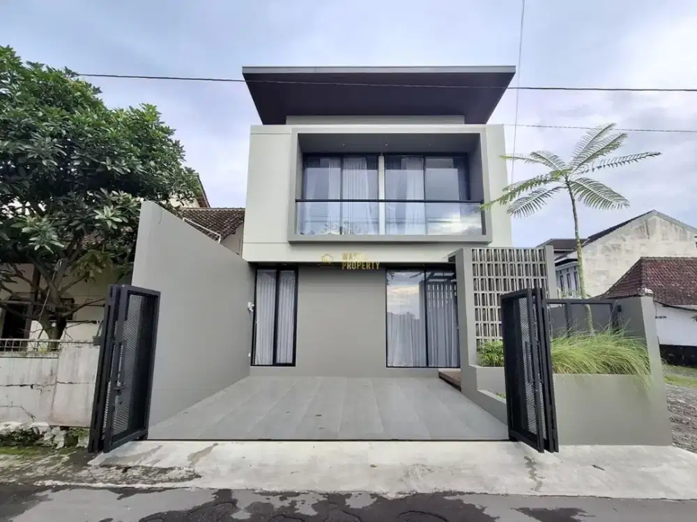 RUMAH KONTEMPORER SIAP HUNI, FULL FURNISHED DEKAT PASAR GENTAN, SLEMAN
