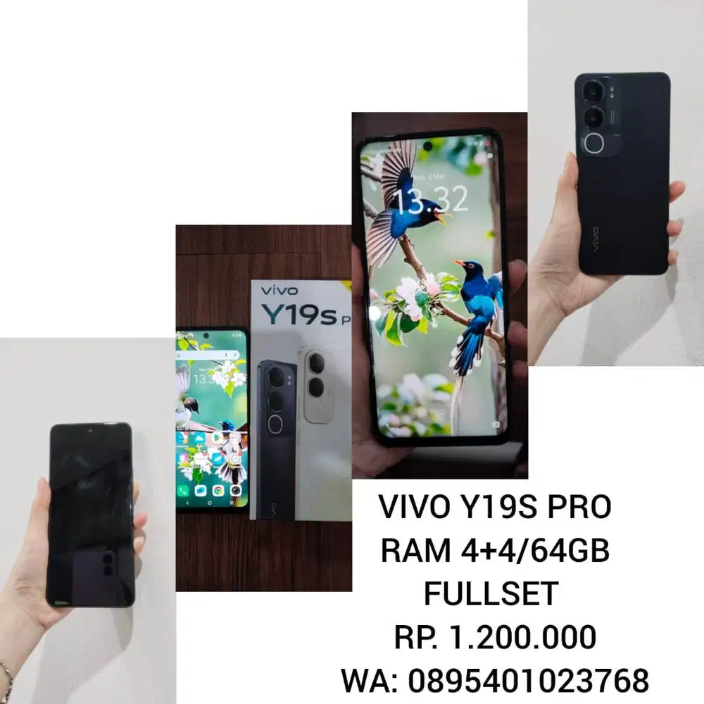 VIVO Y19S PRO RAM 4+4 / 64GB – MURAH & LANCAR!