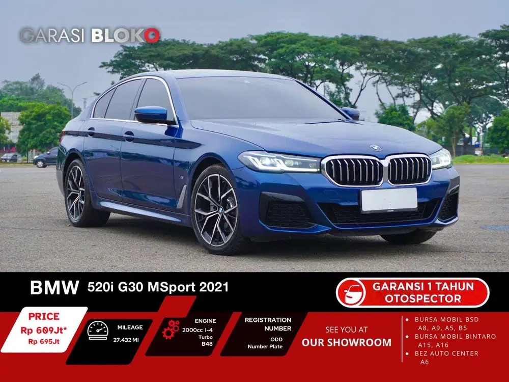 BMW 520i G30 MSport B48 2021