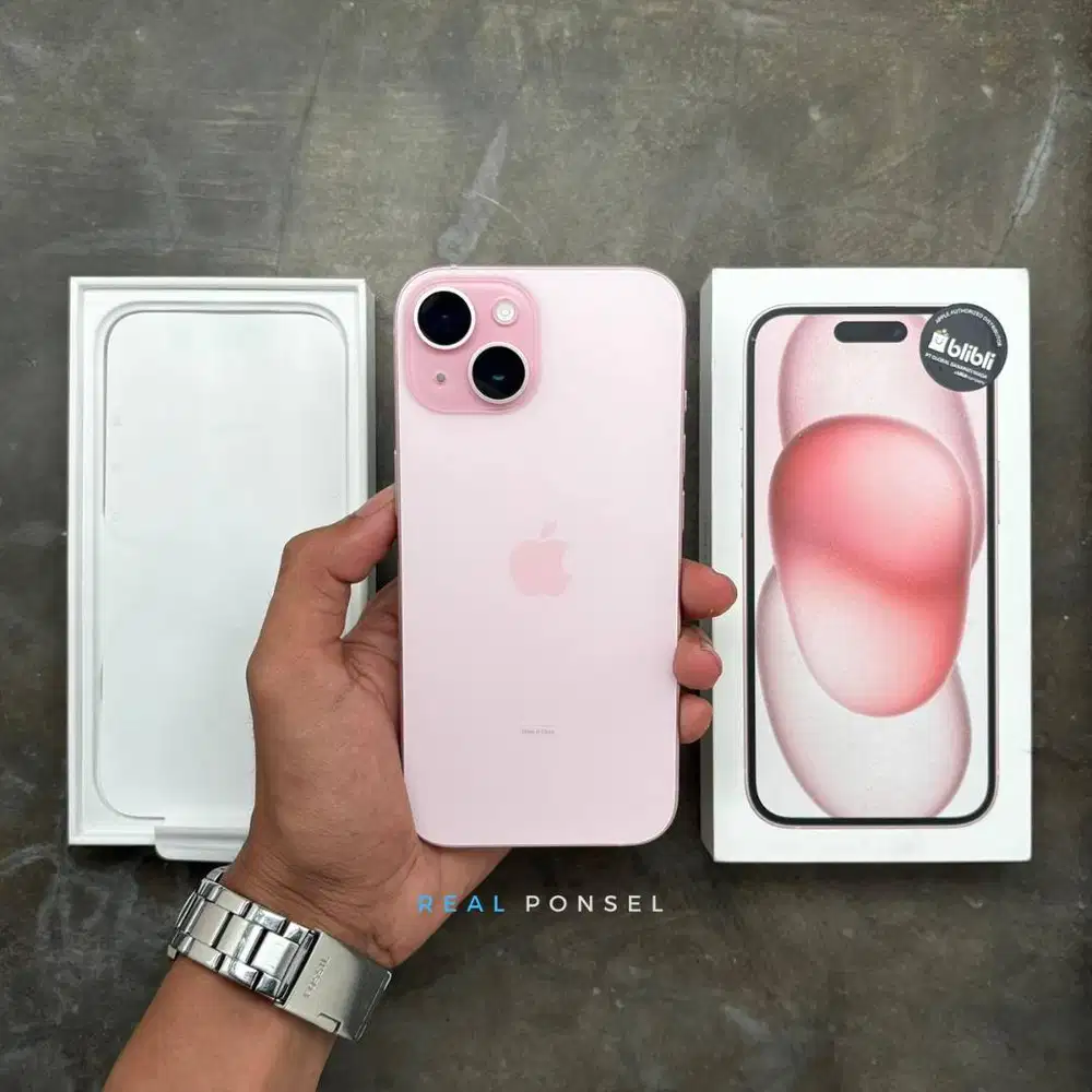 iPhone 15 128 iBox Pink Hanya Buka Dus Garansi Maret 2027