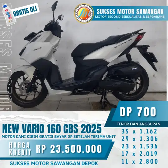(SUKSES MOTOR) JUAL CASH, KREDIT, VARIO 160 CBS 2025