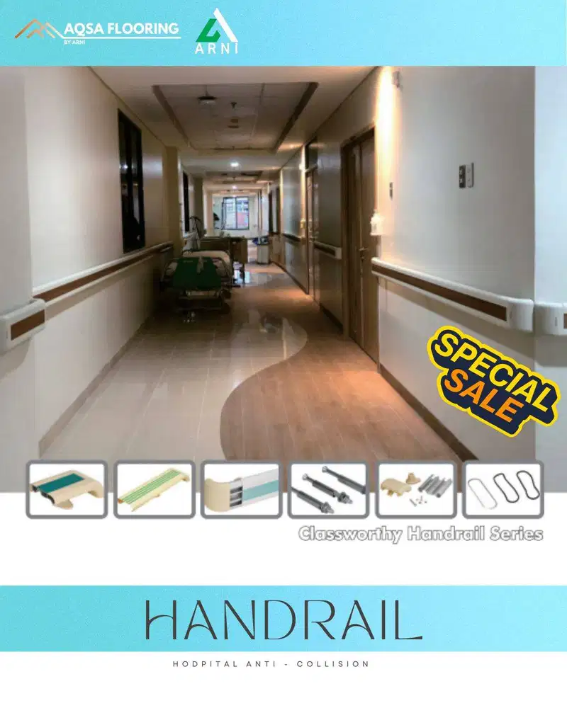 Handrail Koridor Rumah Sakit – Solusi Keamanan Pasien