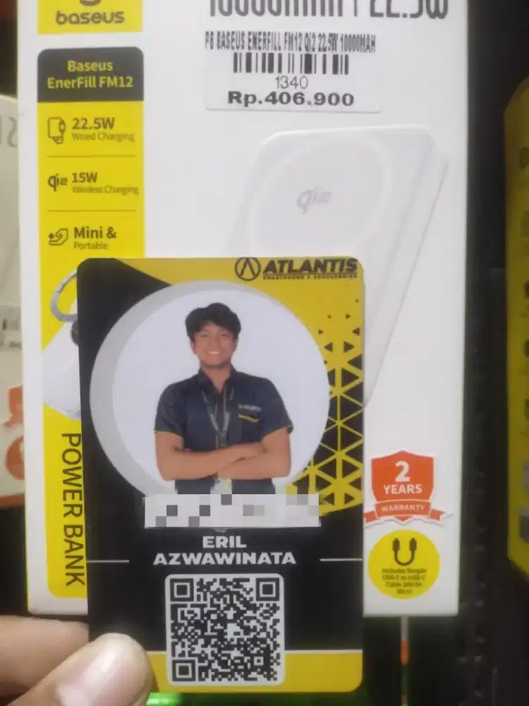 PB BASEUS ENERFILL FM12 Q12 22 5W 10000MAH l ATLANTIS DAHSYAT