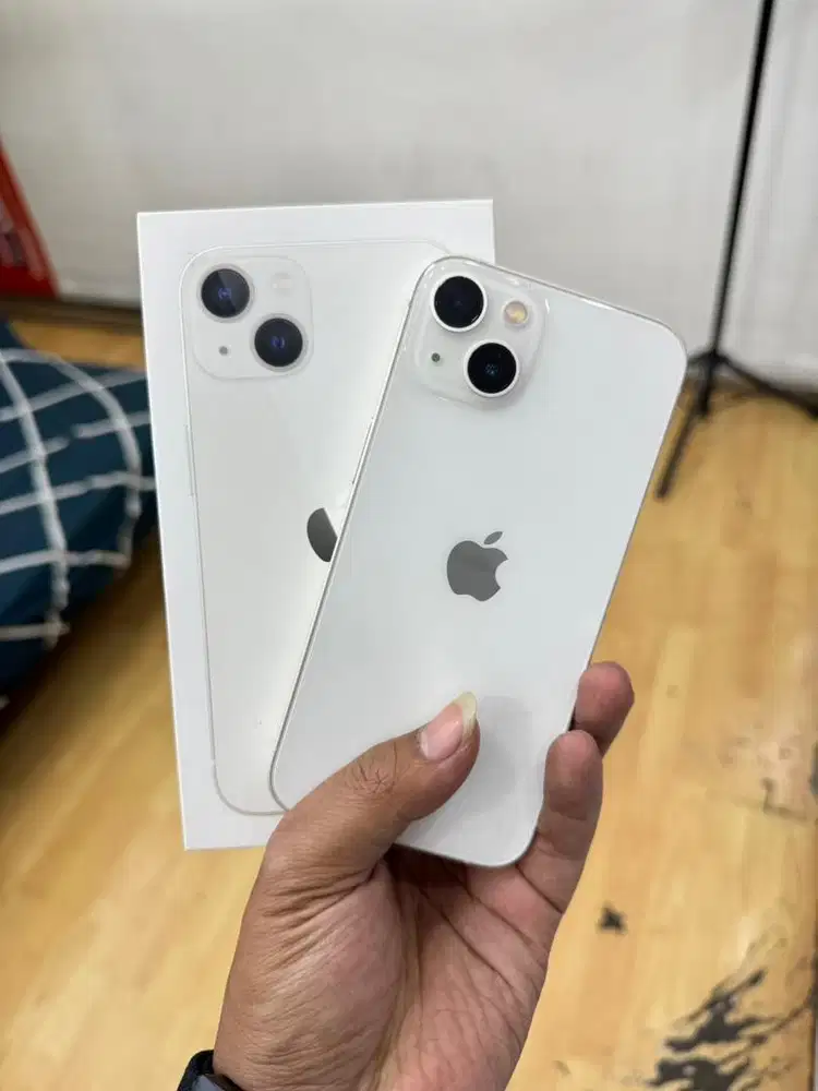 Iphone 13 128Gb Starlight second resmi iBox bh 100% mulus no minus