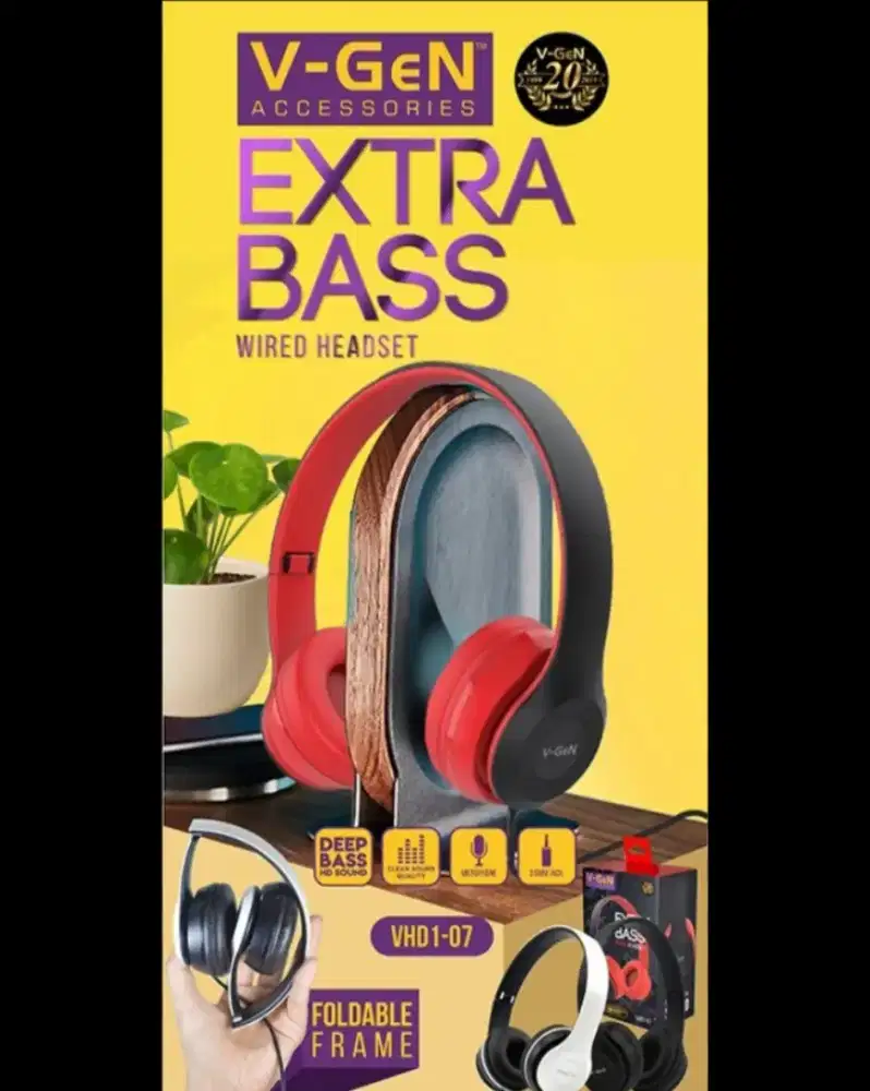 V-Gen WIRED headset VHD1-07