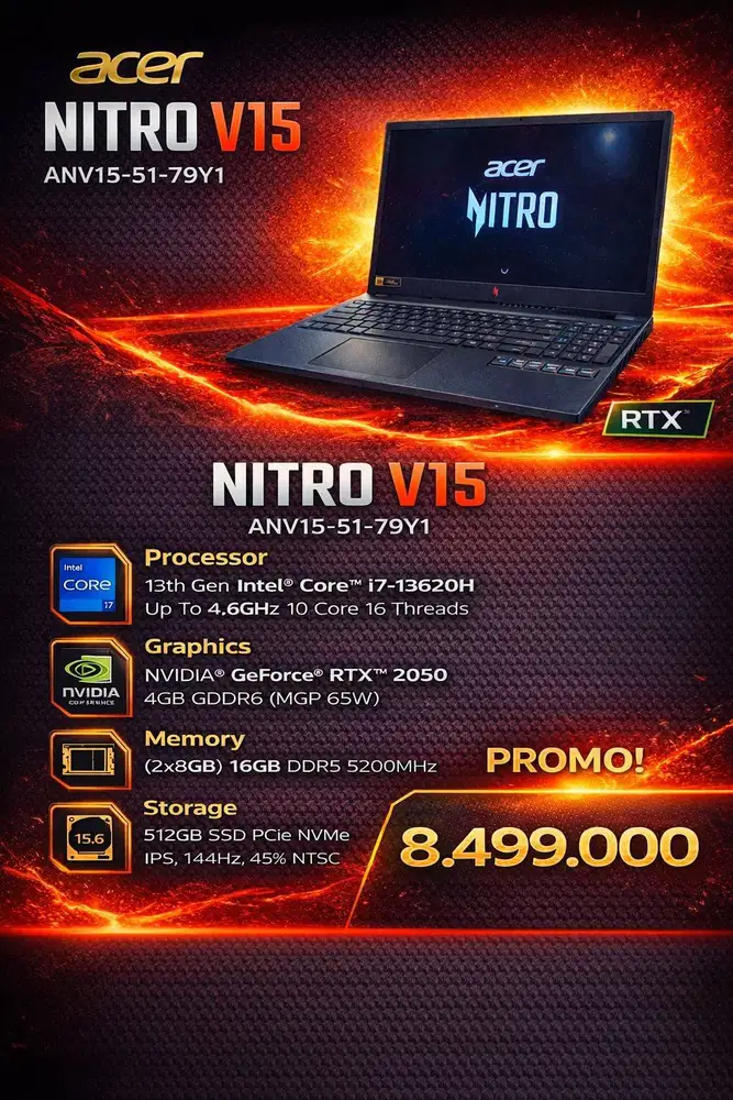ACER NITRO V15 ANV15-51-79Y1