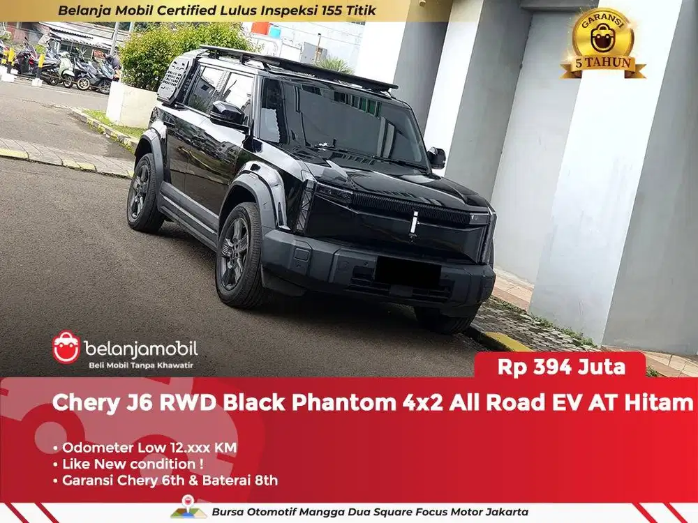 [ KM LOW ] Chery J6 J 6 RWD Black Phantom 4x2 EV 2024/2025