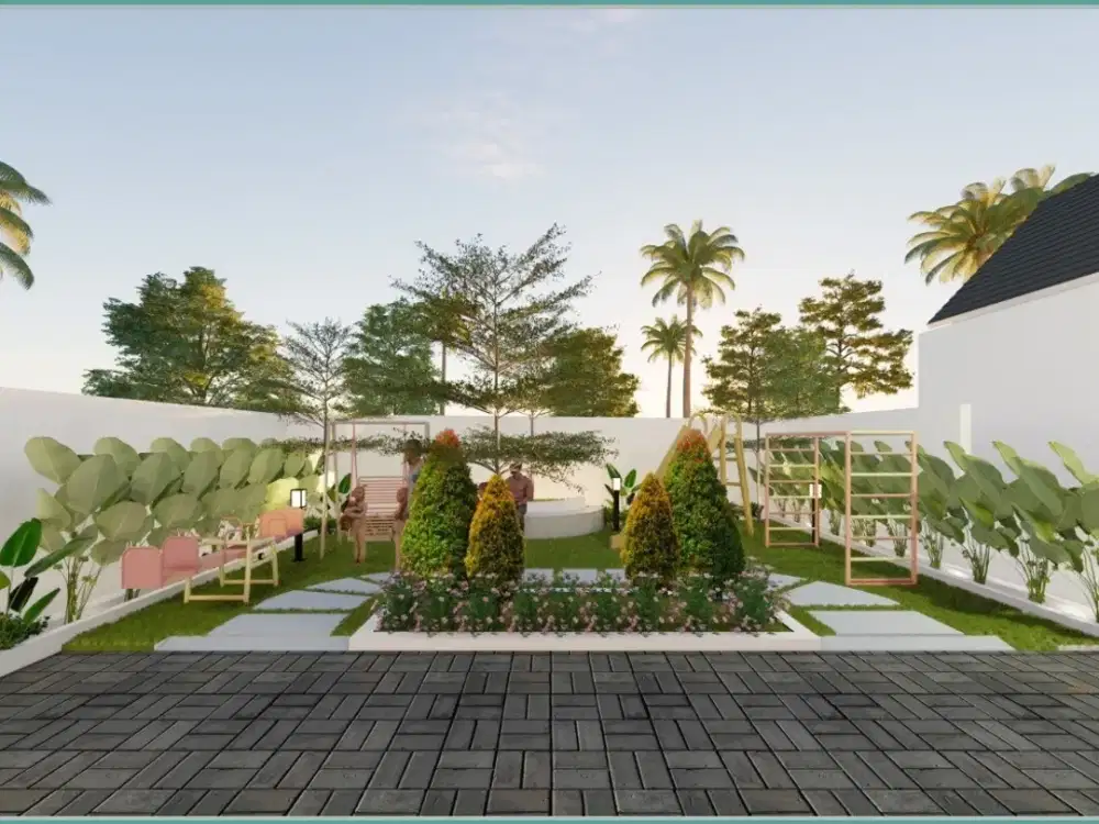 Rumah Murah Sleman Nuansa Villa One Gate System Jalan Wates Km 6