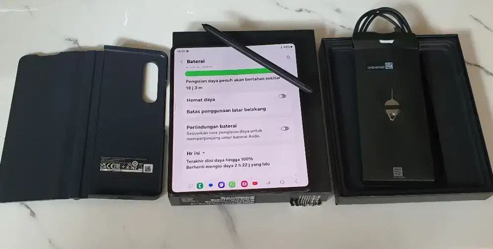 Samsung Z Fold 3 5G (12/256) + S-Pen + Flip Cover Original Samsung