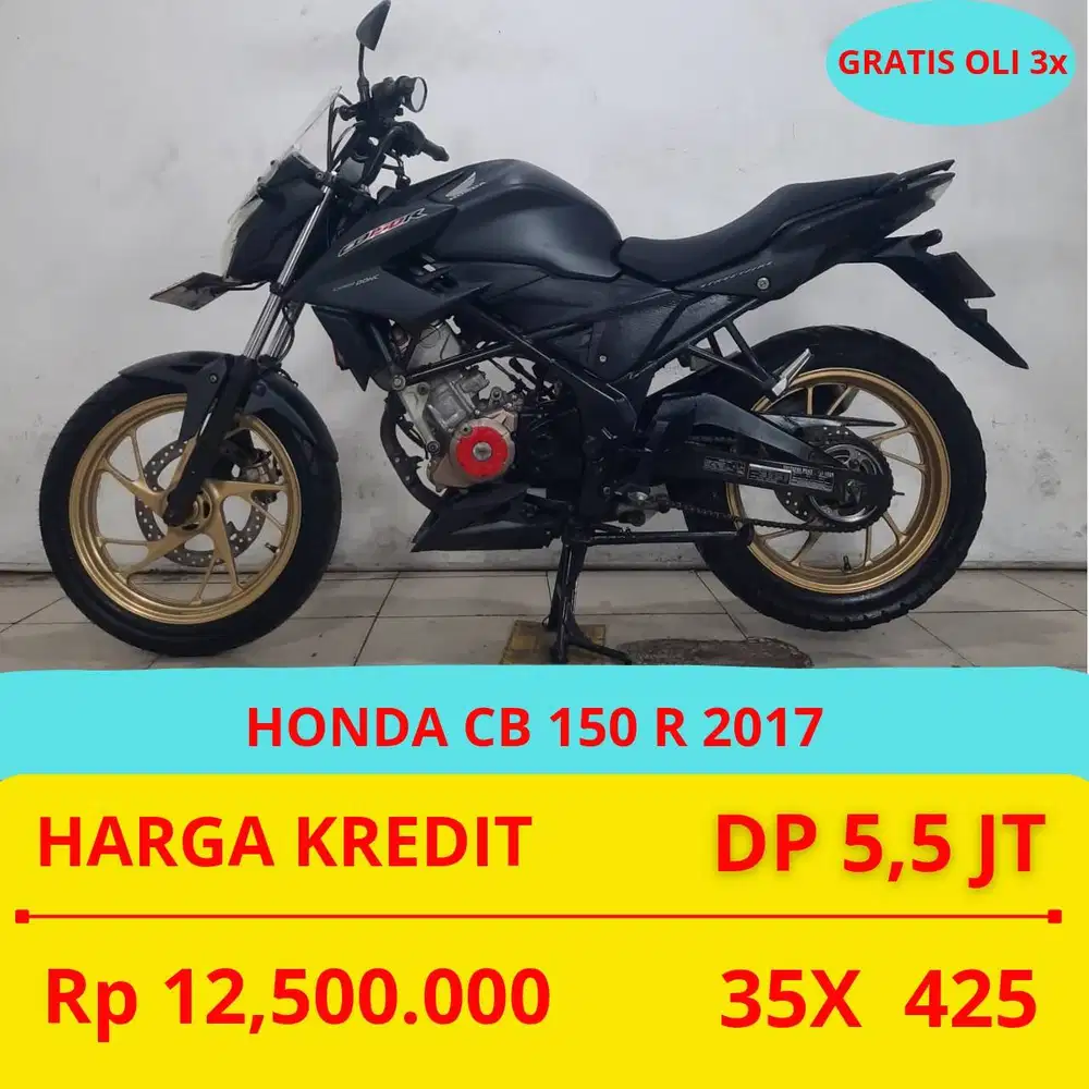 PROMO SUKSES MOTOR HONDA CB 150 R 2017 DP 5,5 JUTA GUYSS