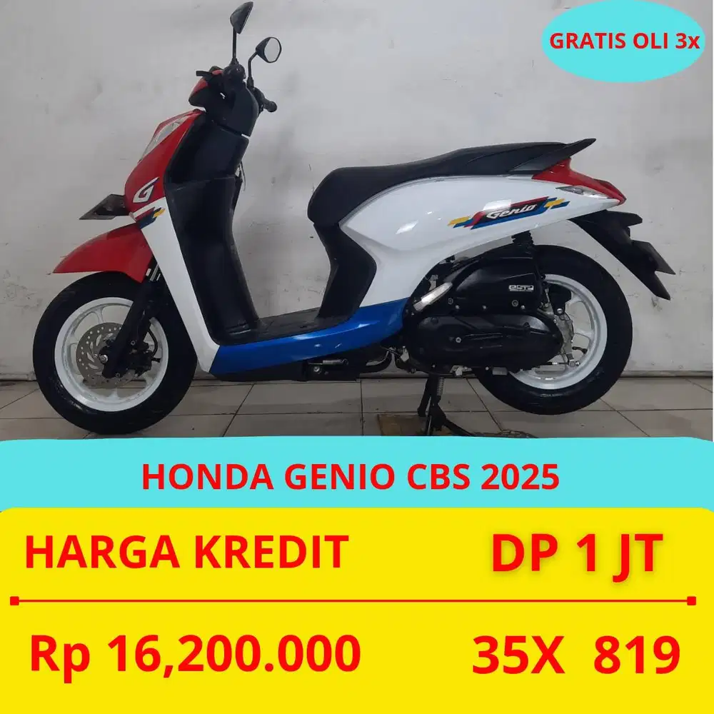 PROMO SUKSES MOTOR HONDA GENIO CBS 2025 DP MURAH 1 JUTA GUYSS